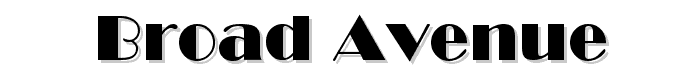 Broad Avenue font
